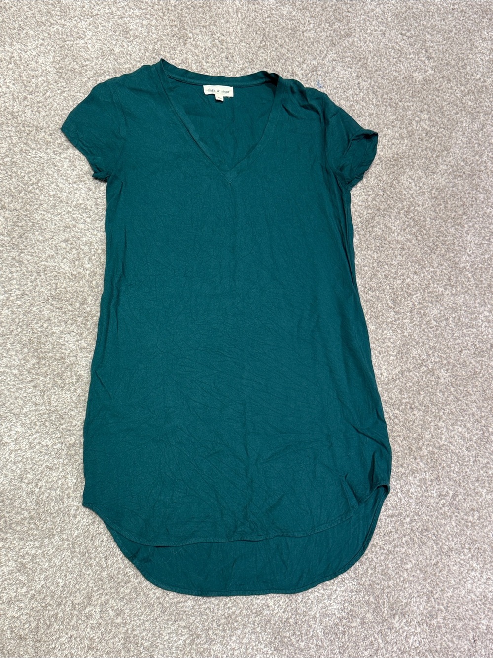 Cloth & stone V-Neck Short Sleeve dress